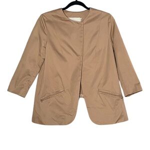 Tia Cibani_Long Sleeve Lace-Trimmed Jacket_Size 4